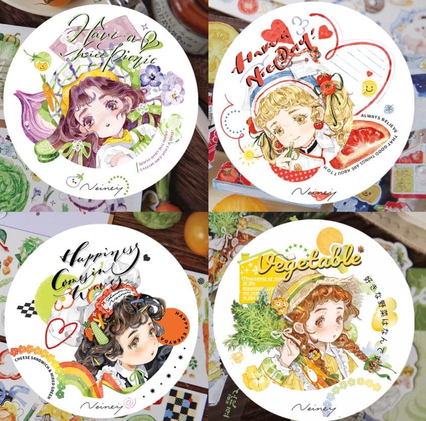 【Neinei 4巻セット】人気 フルーツ&ベジタブルシリーズ