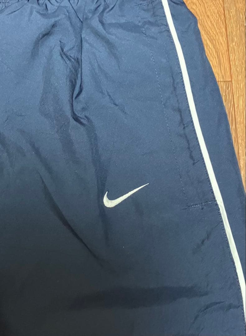 【00's】Nike ナイキ ナイロンパンツ テック ネイビー ワイドパンツ