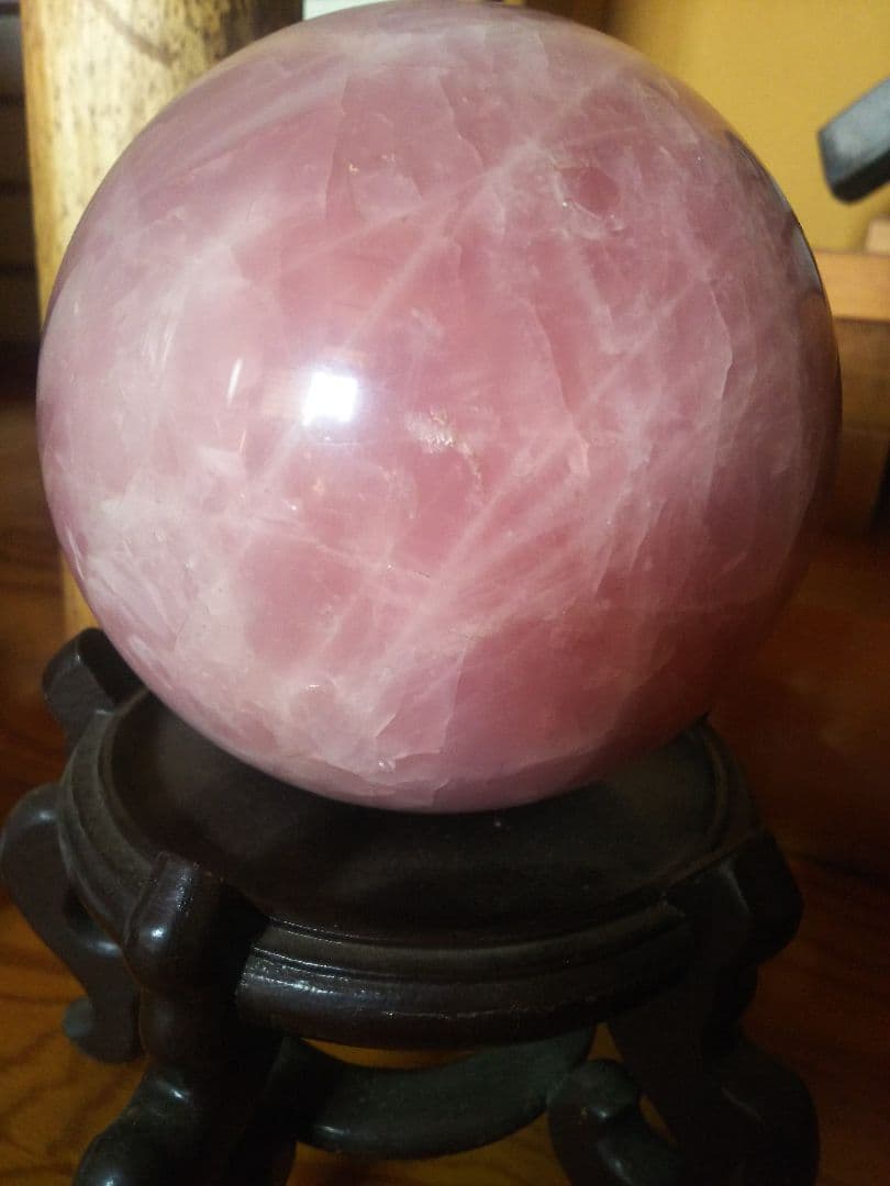 ローズクォーツ 丸玉 直径 約13cm