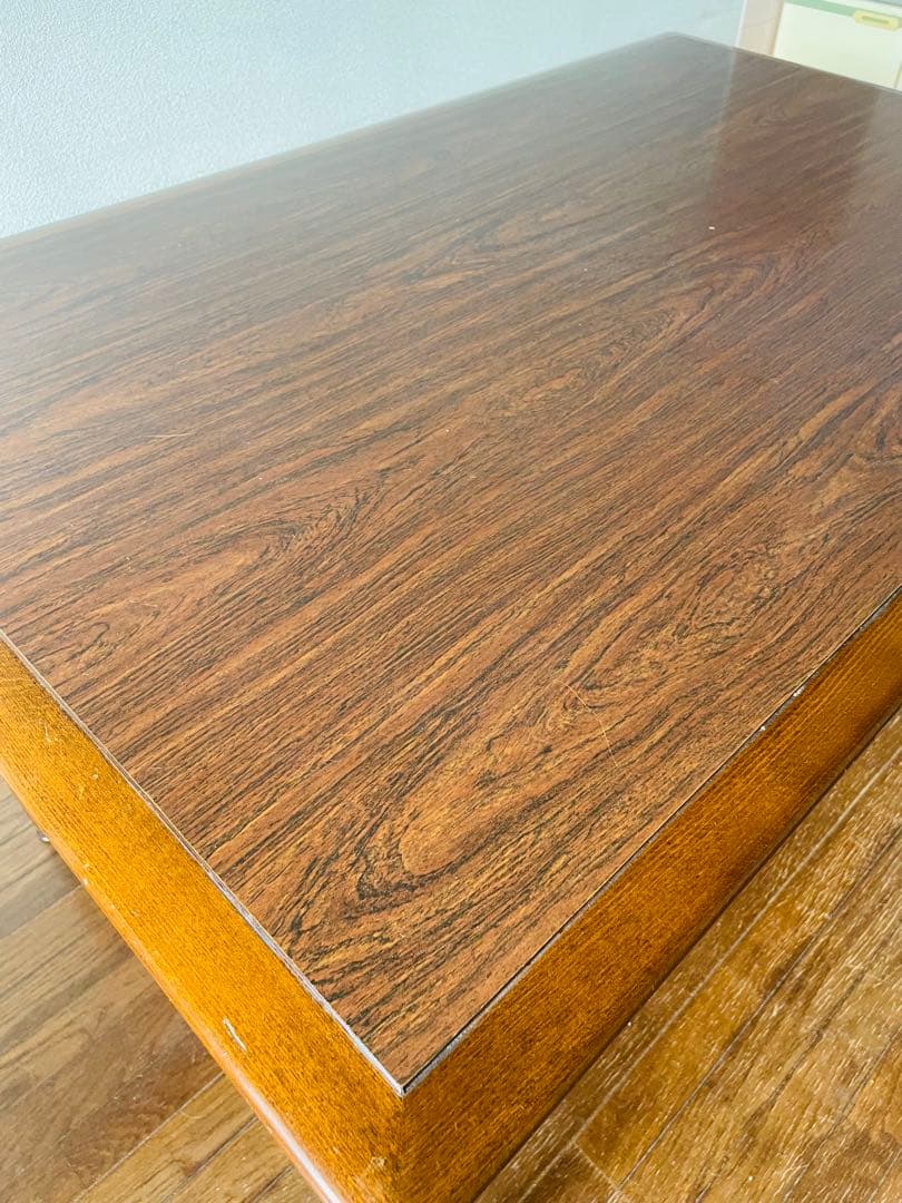 飛騨家具　キツツキ　アンティーク　木製ダイニングテーブル ブラウン 長方形