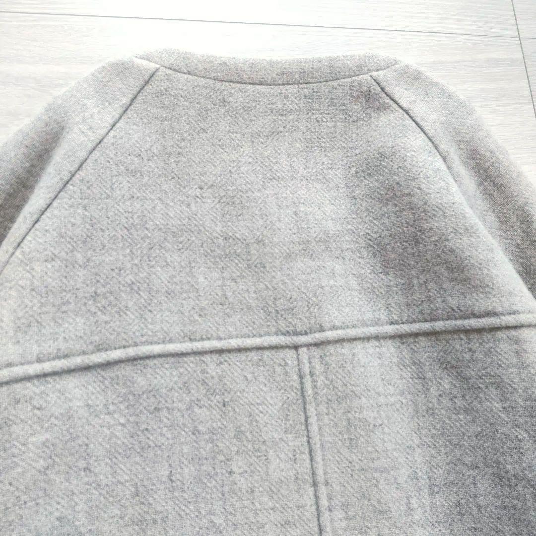 北欧、暮らしの道具店 柔らかシルエットのノーカラーコート 完売品