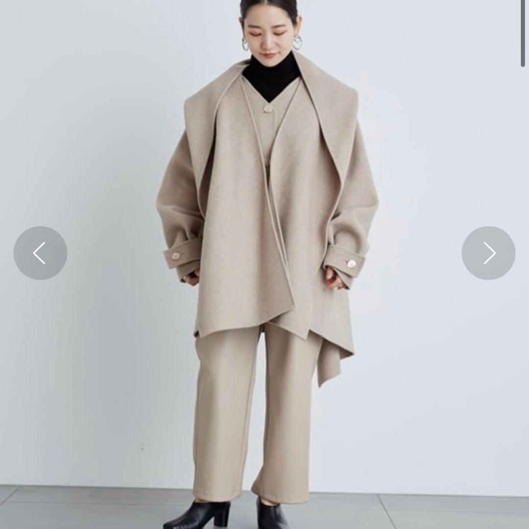 新品未使用　styling/ スタイリング リバーフードコート　ベージュ