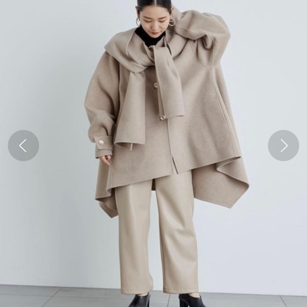 新品未使用　styling/ スタイリング リバーフードコート　ベージュ