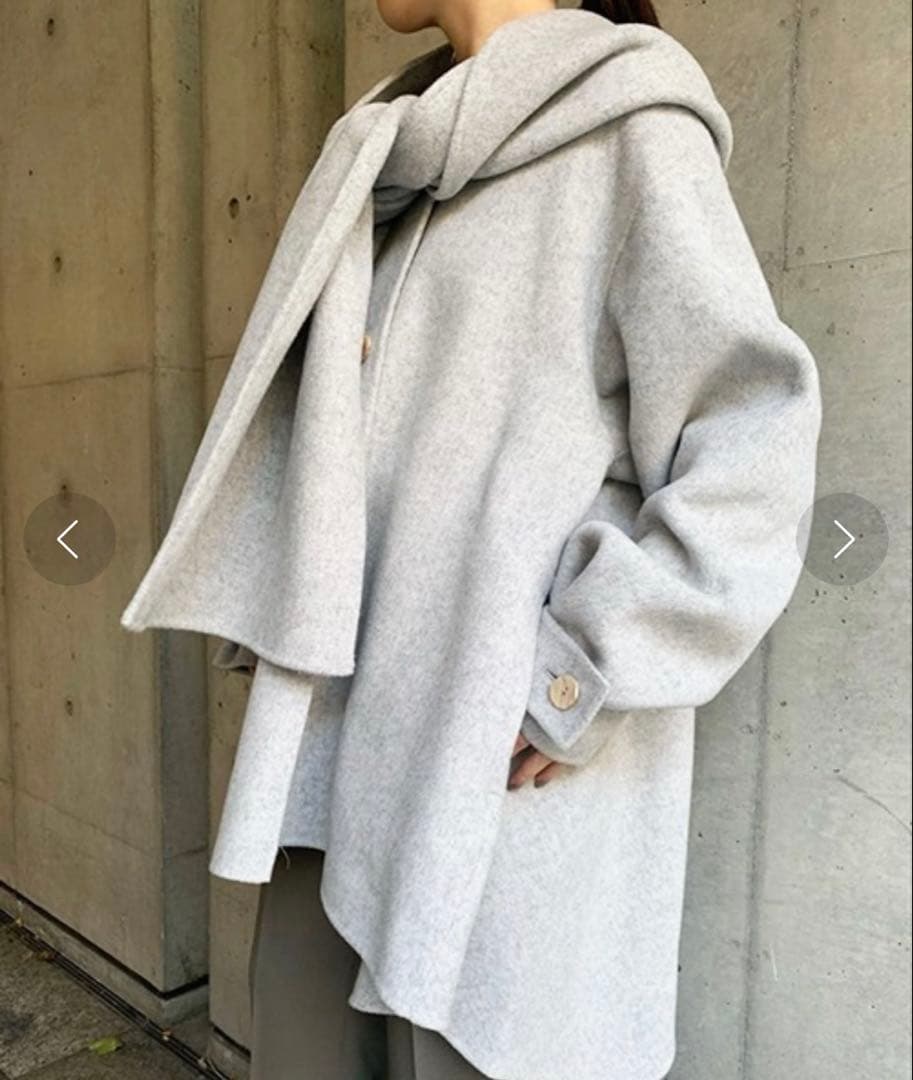 新品未使用　styling/ スタイリング リバーフードコート　ベージュ