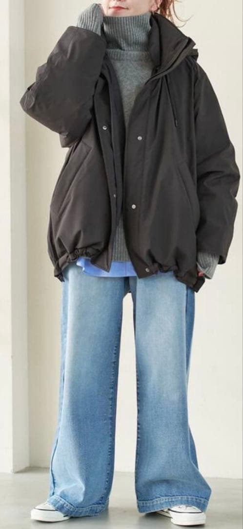 新品未使用Spick and Span2WAY撥水ダウンハーフコート34