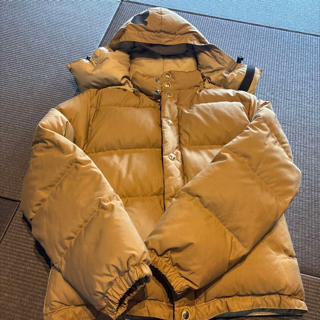 ベージュ フード付き FreeCITYダウンジャケット