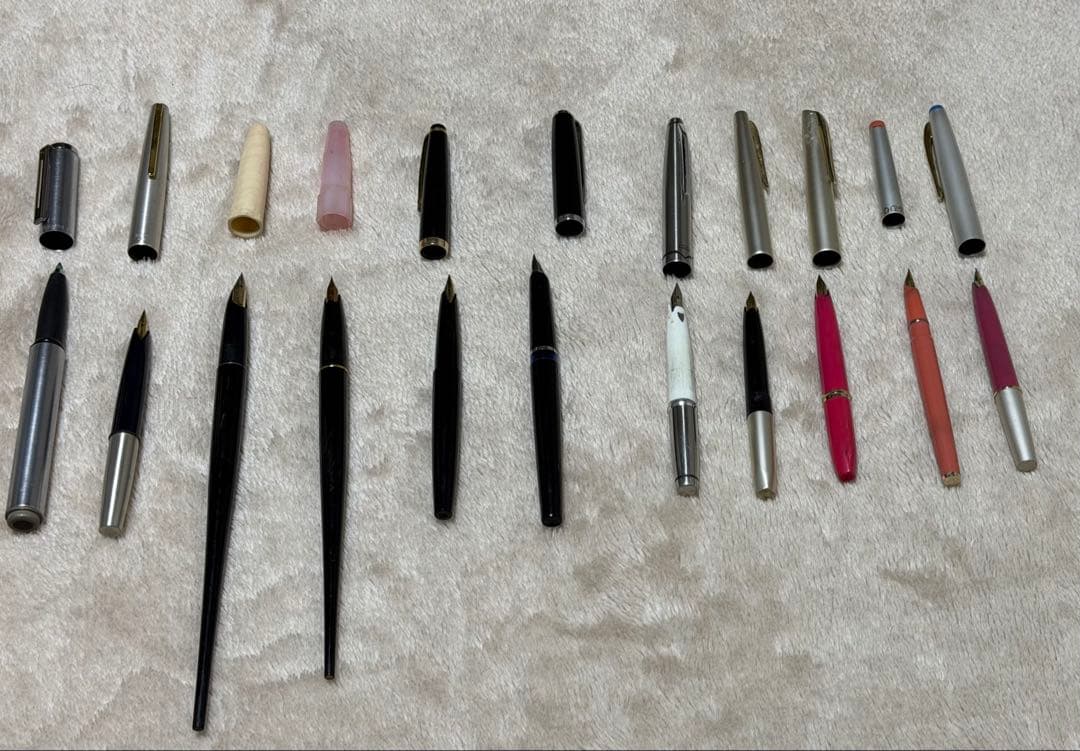 m*り様 万年筆11本セット：18金2本、14金3本、デスクペン2本、ボールペン