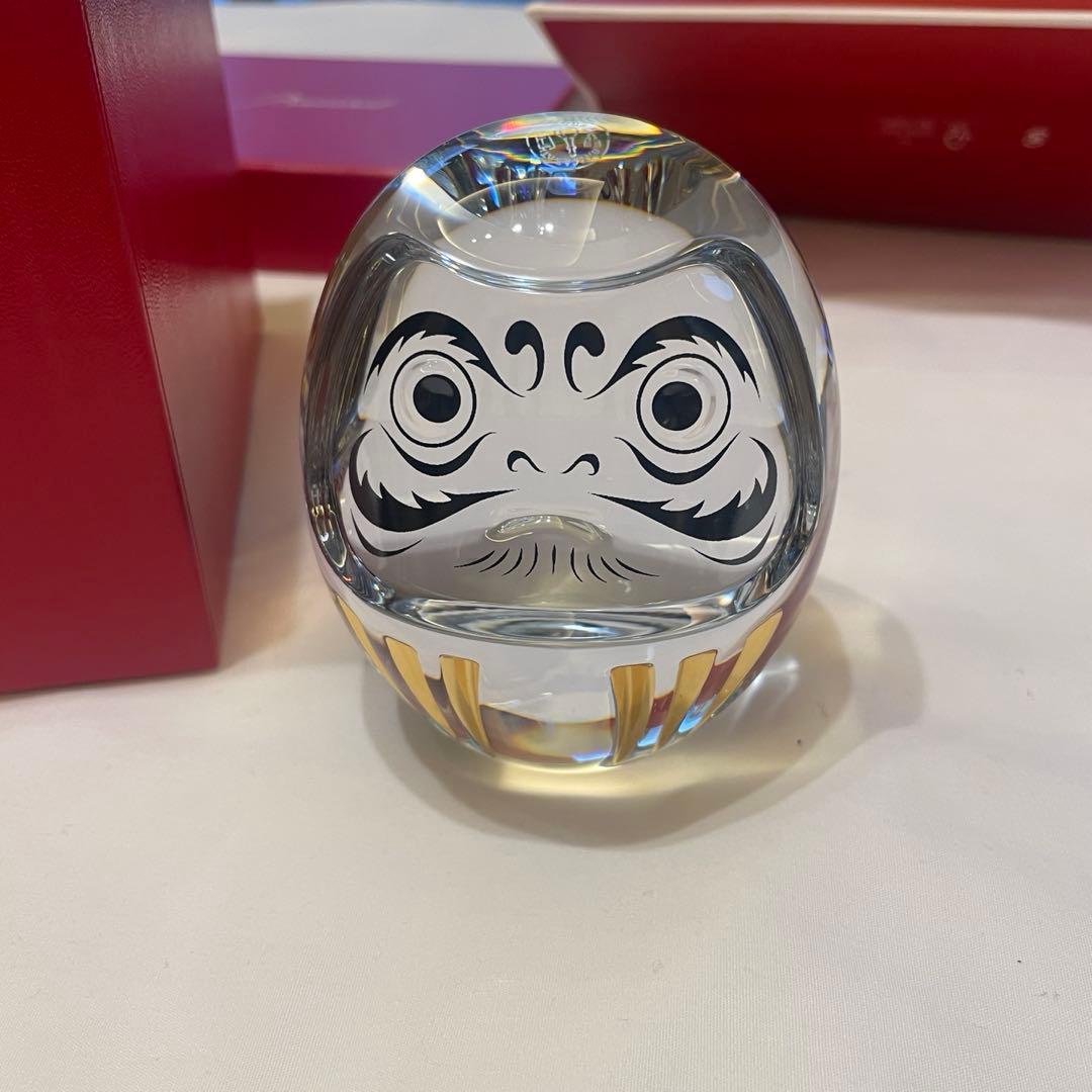 【花椿】バカラ　だるま　Baccarat 縁起物