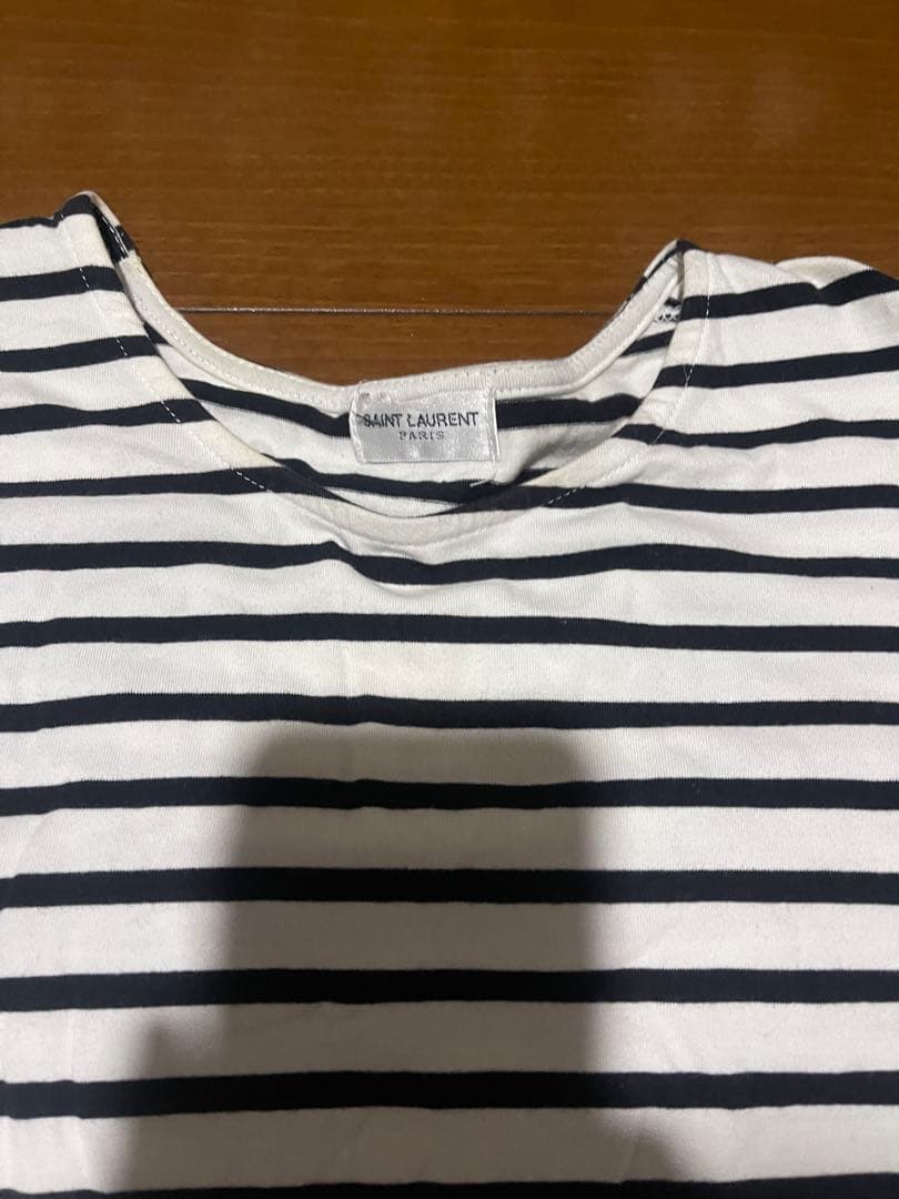 登坂広臣着用　SAINT LAURENT ストライプ Tシャツ 半袖