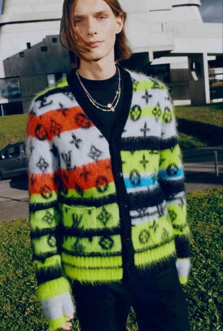 LOUIS VUITTON 多色カーディガンM