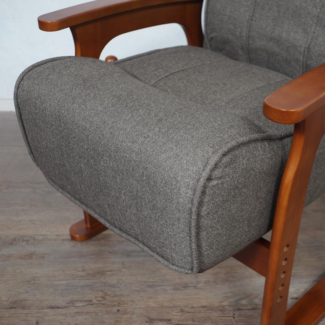 【新品】高座椅子 無段階リクライニング 一人掛けソファ 介護 4段階昇降