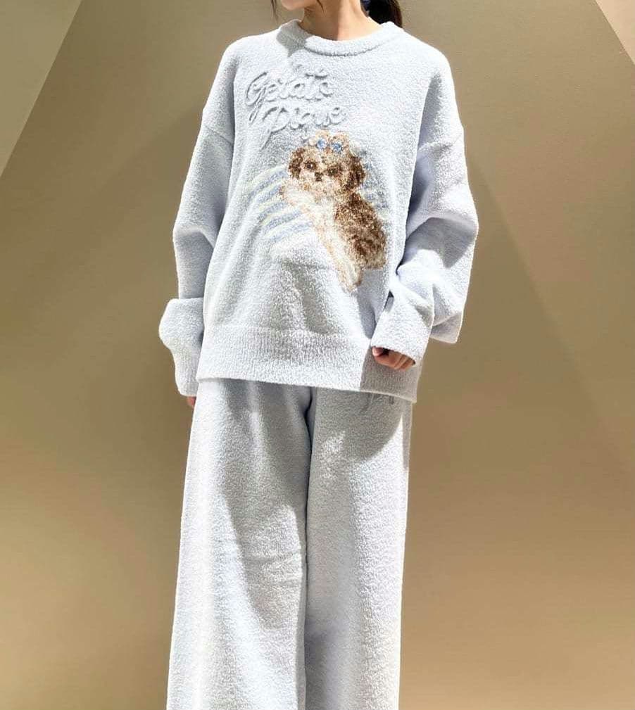 正規品♡新品♡ジェラートピケ♡シーズージャガードプルオーバー＆ロングパンツ 完売