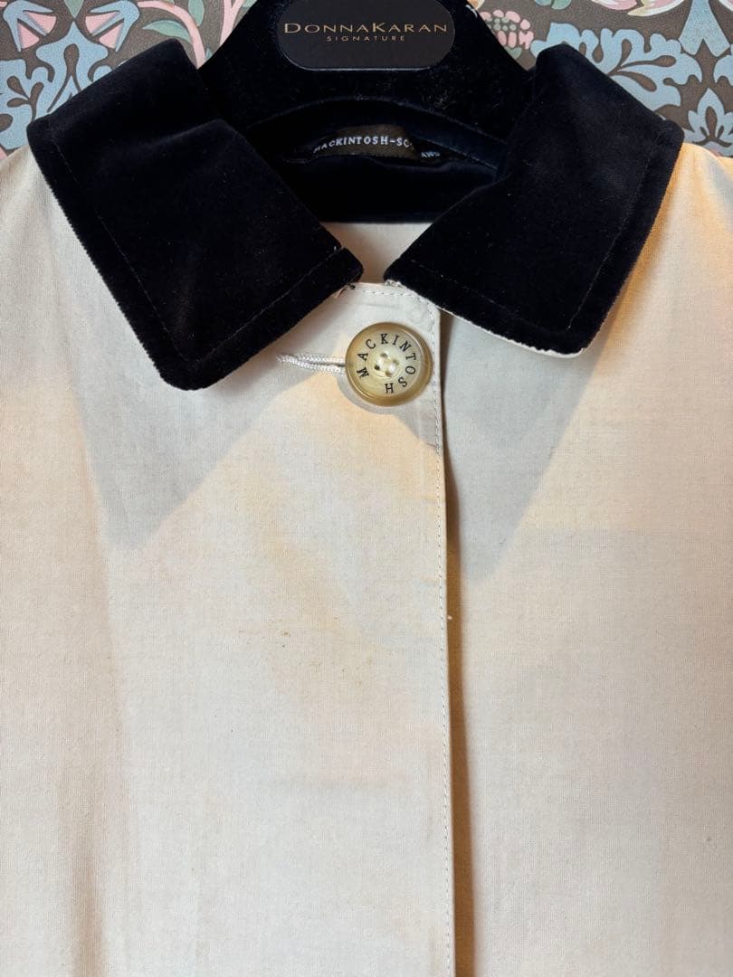 ★マッキントッシュ★アイボリーベージュ スプリングコート　レディース34サイズ