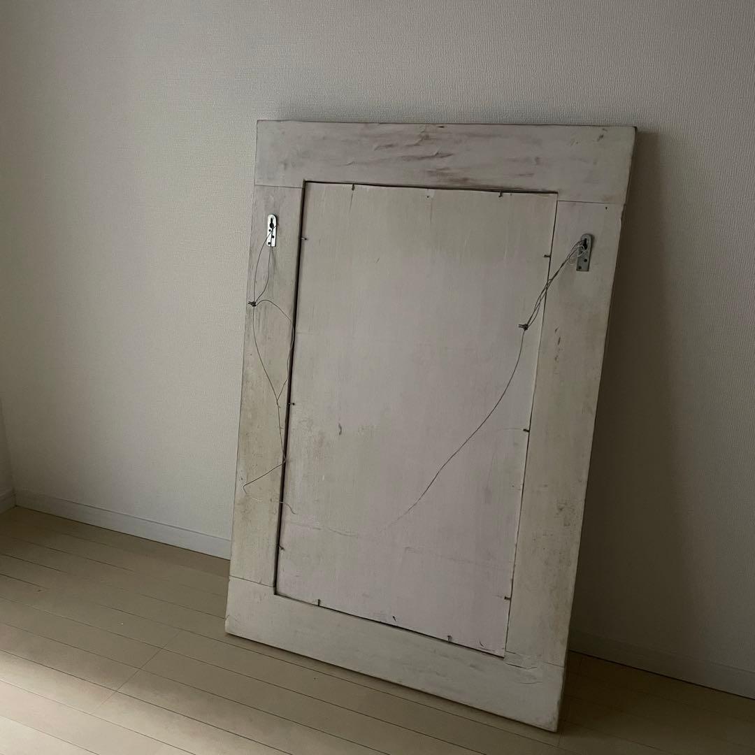 アンティーク ミラー 姿見 全身鏡 木製フレーム 店舗什器 ヴィンテージ