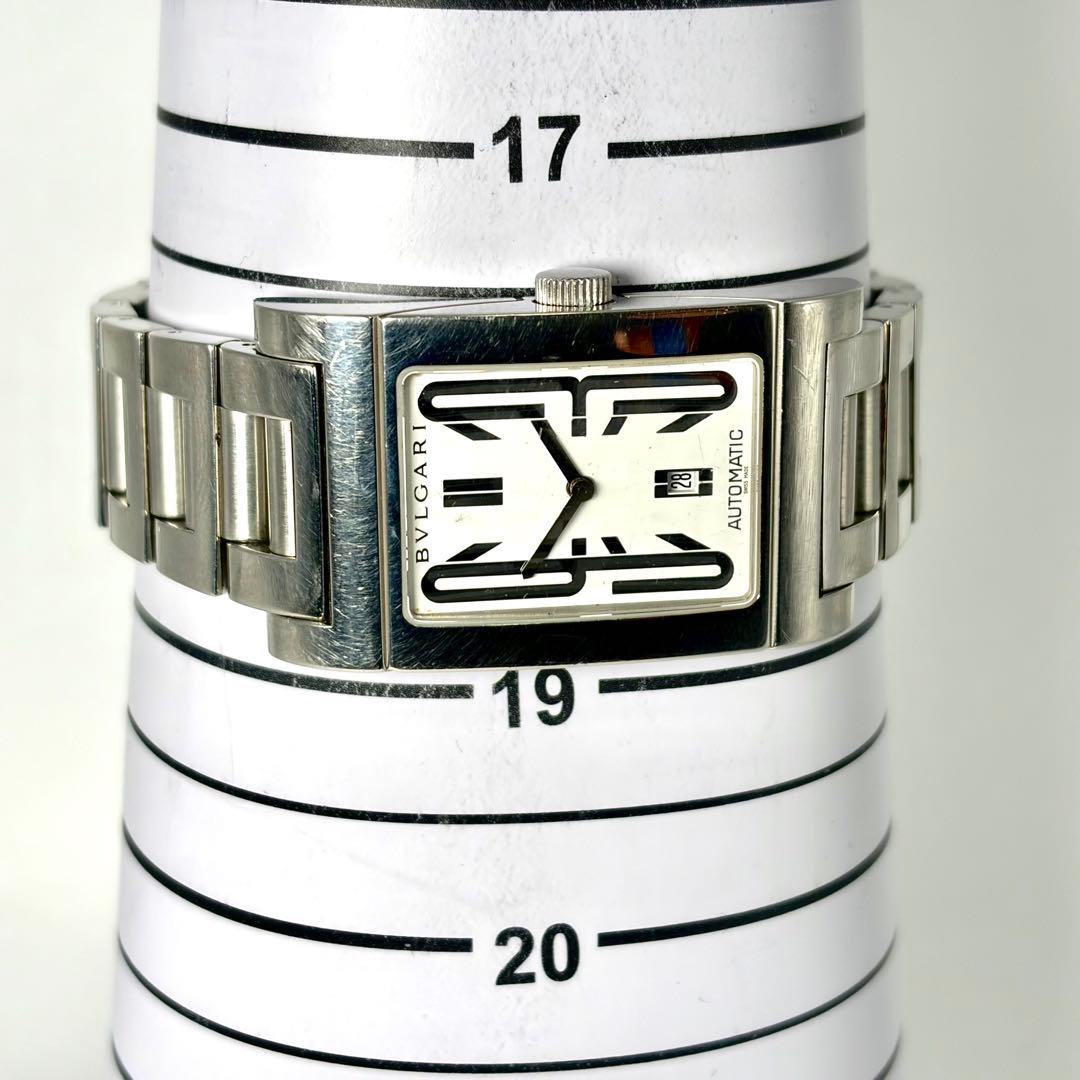【美品/稼働品】ブルガリ レッタンゴロ 自動巻き デイト 腕時計 RT45S