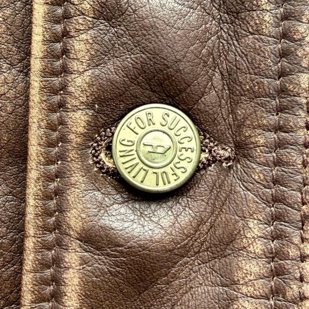 DIESEL L-RILEY GIACCA ヴィンテージ加工 レザージャケット