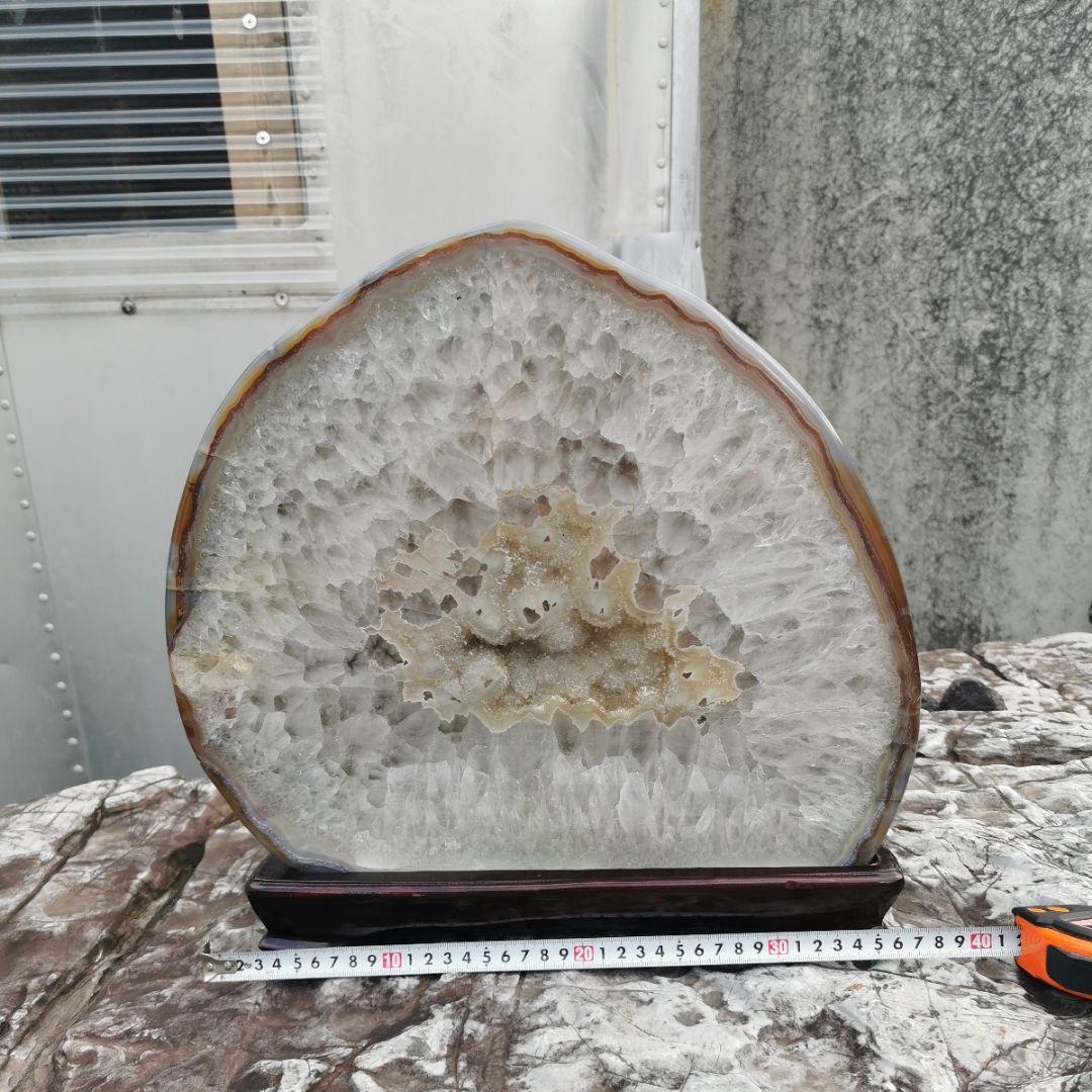 ブラジル産　アゲート　17.7キロ　瑪瑙　鑑賞石　石　置物　オブジェ　インテリア