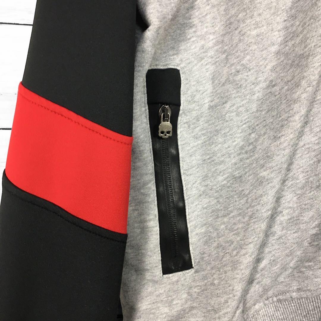 ハイドロゲン 切り替えセットアップ ジャージ パーカー スウェット グレー M