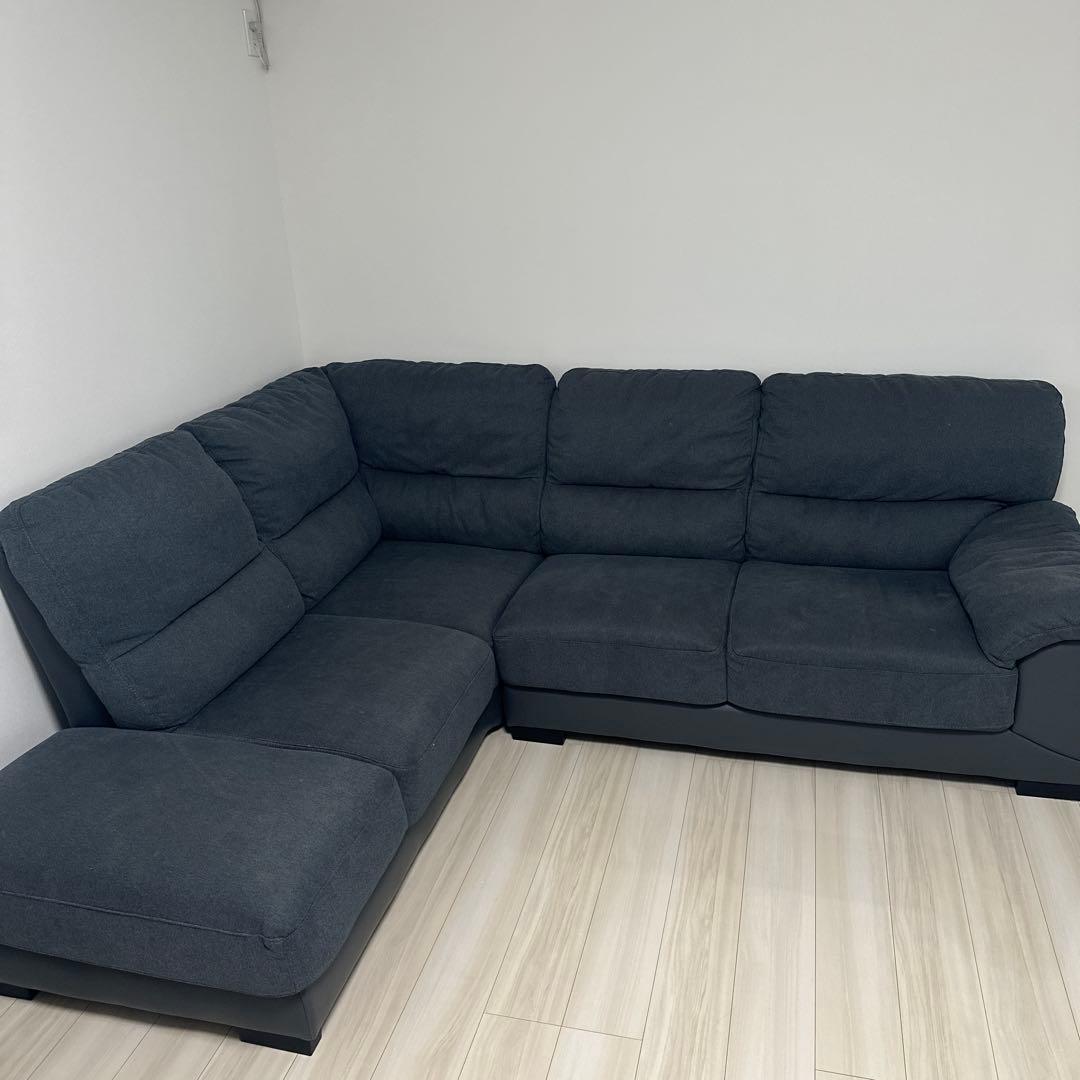 ニトリ　L字ソファ　コーナーソファ　カウチソファ　引き取り限定 ソファー