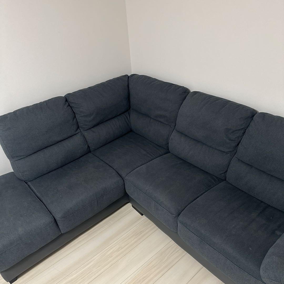 ニトリ　L字ソファ　コーナーソファ　カウチソファ　引き取り限定 ソファー