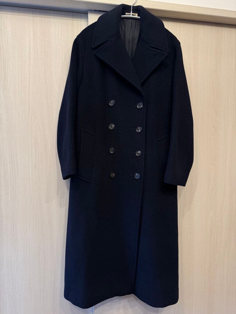 auralee BEAVER MELTON LONG P-COAT サイズ0