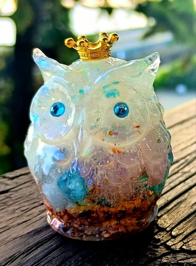 MARINE✧WHITEY✧フクロウさんのオルゴナイト♥Milkyさま❤専用です