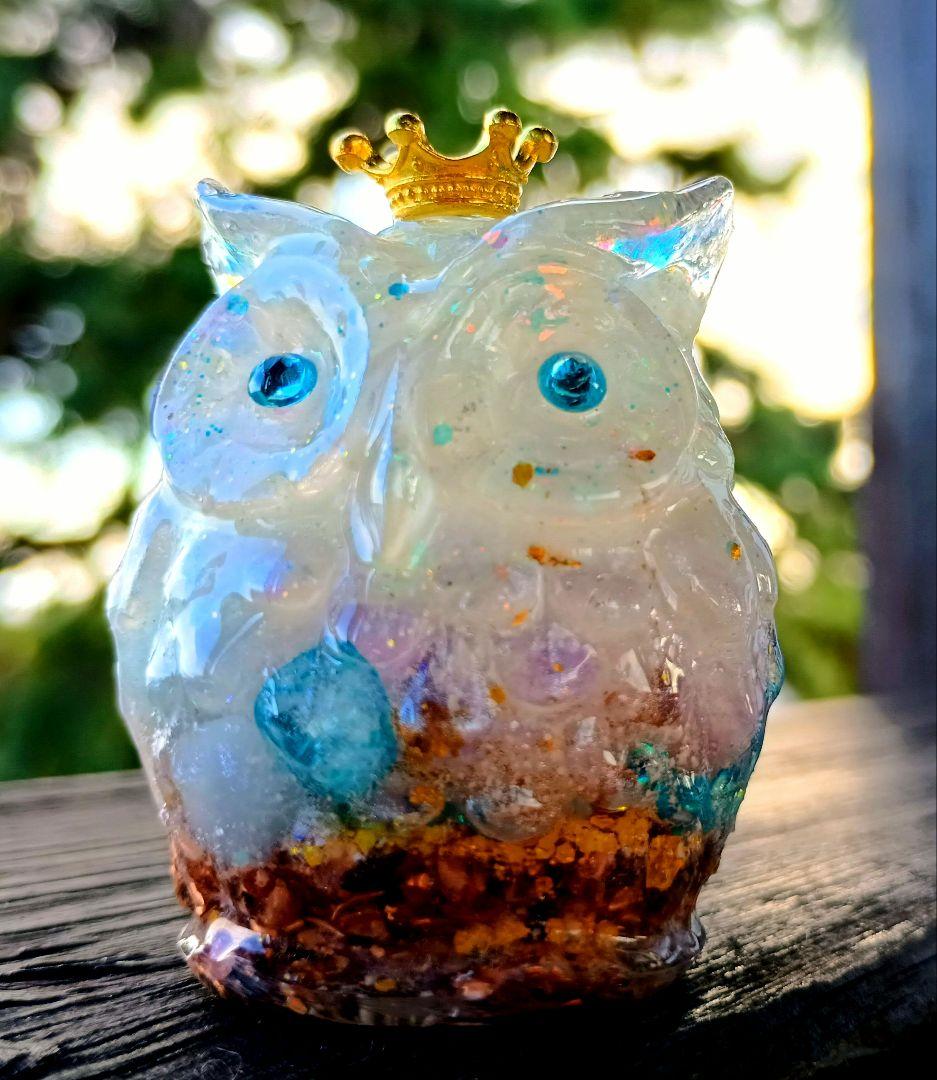 MARINE✧WHITEY✧フクロウさんのオルゴナイト♥Milkyさま❤専用です