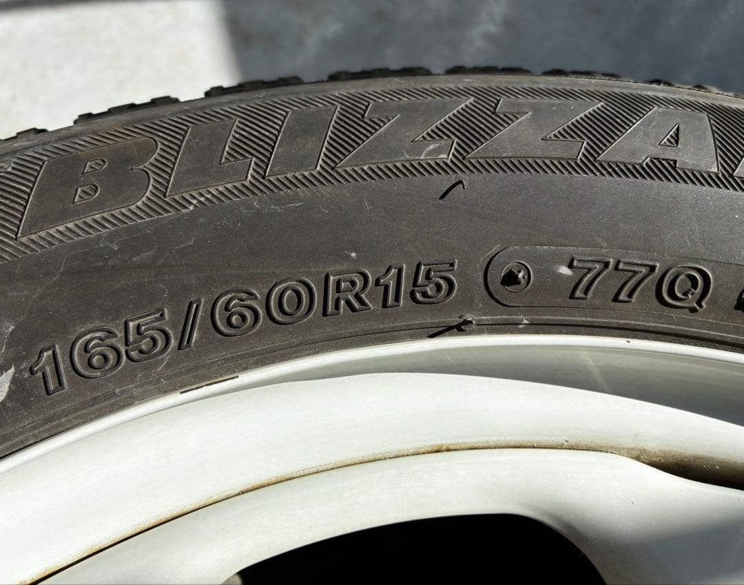 外カメさん専用旧型ハスラー用ブリザックVR X 165/60R15 冬用セット②