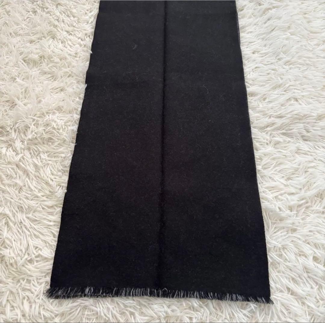 GUCCI グッチ GG リバーシブル ウール マフラー グレー ブラック