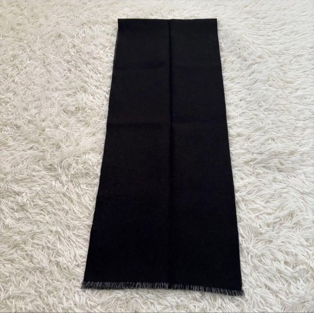 GUCCI グッチ GG リバーシブル ウール マフラー グレー ブラック