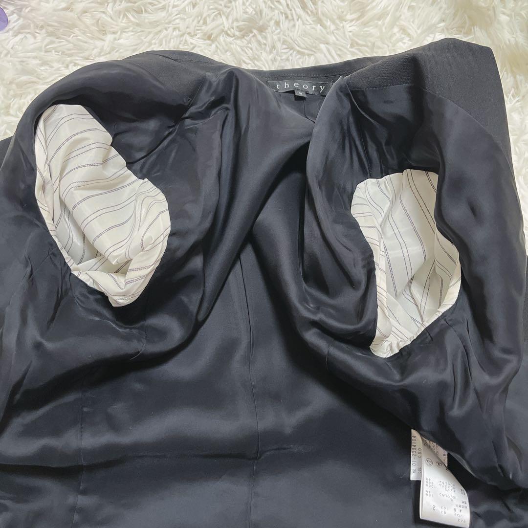 極美品✨theoryセオリー ブラックスーツセットアップ 2 M 通勤フォーマル