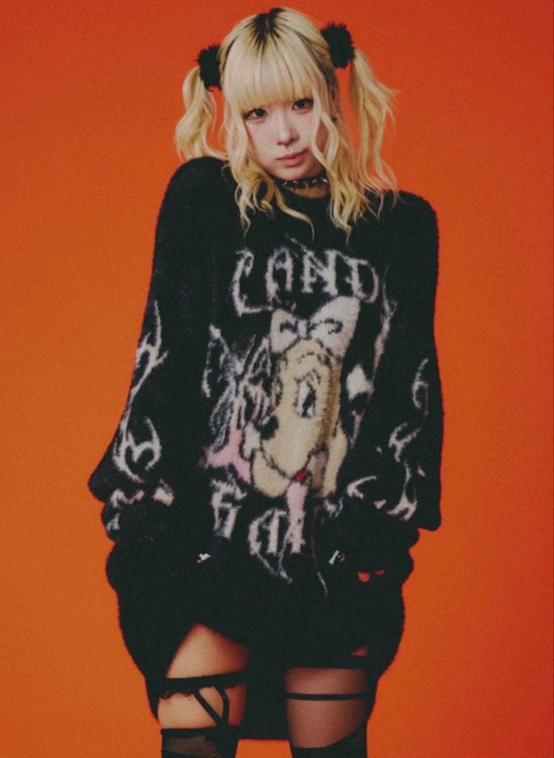 【GALFY/ガルフィー】キャンディガルフィー ふわふわダークキャンディーニット