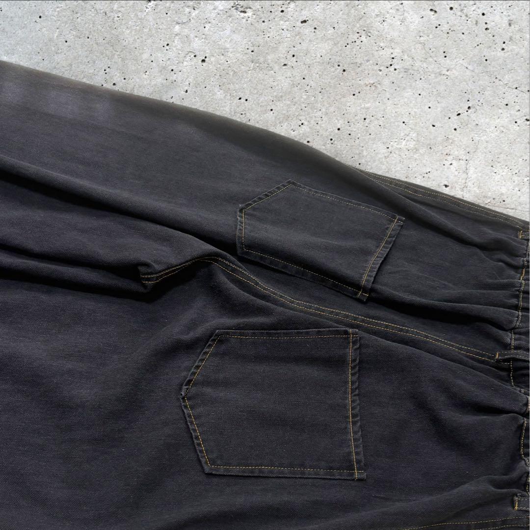 ミカーレミカーレ★ デニムサロペット★ブラック★ゆったり★オーバーオール