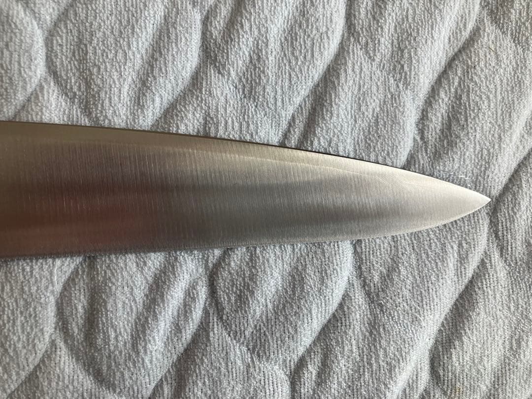 K*様 TOJIRO PRO 牛刀　新品は240mm F-890 研ぎ直し＆再刻