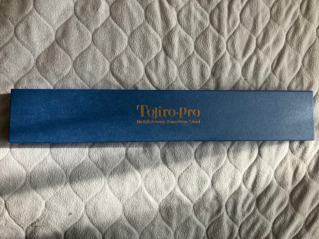 K*様 TOJIRO PRO 牛刀　新品は240mm F-890 研ぎ直し＆再刻