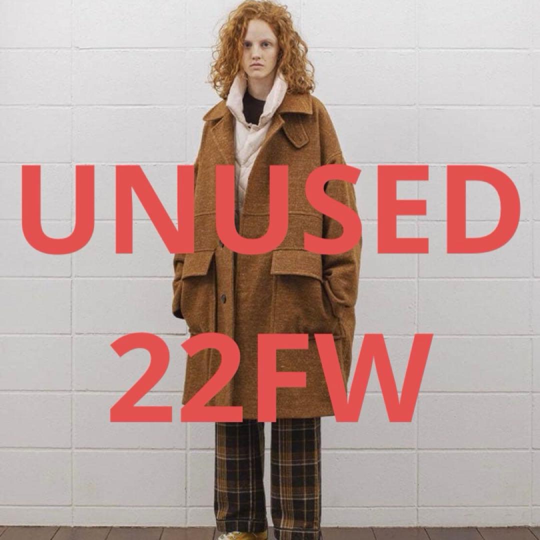 UNUSED★WOOL LINEN COAT (3)