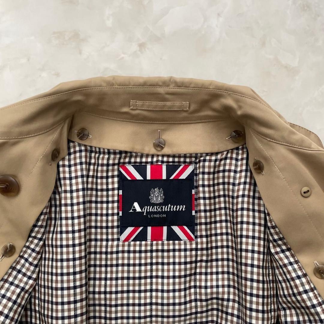【極美品】Aquascutum トレンチコート L　8 中綿ライナー付　ベルト