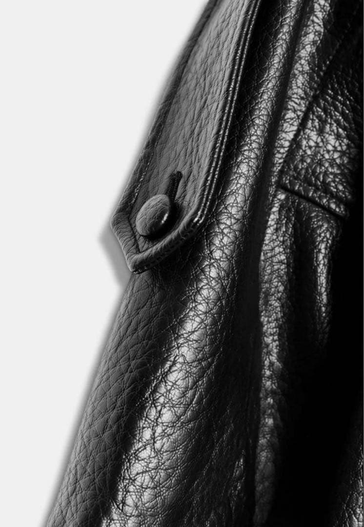 【完売品】ZARAフェイクレザージャケット⭐︎ブラックL