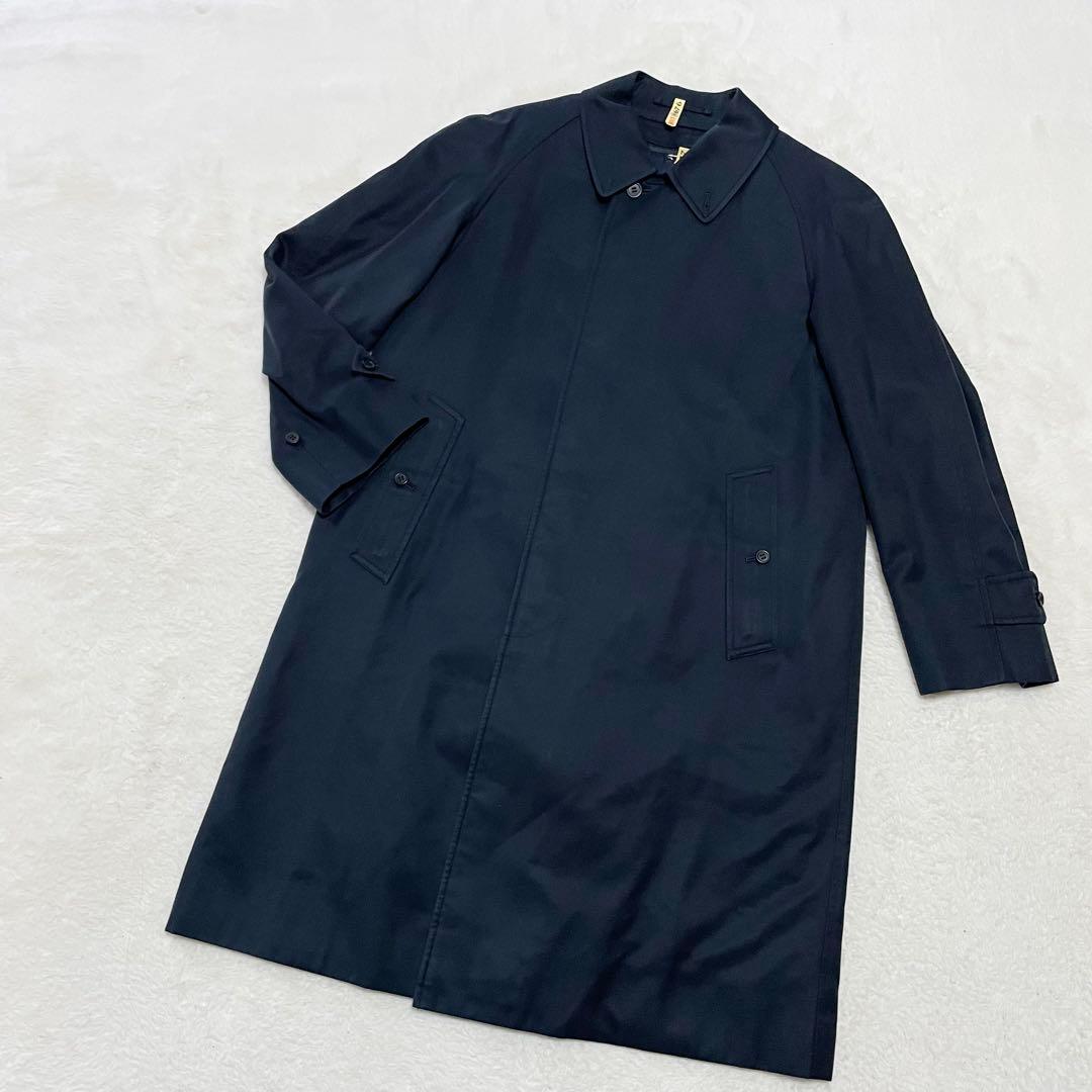 極美品 バーバリーズ トレンチコート ロング ネイビー ノバチェック ライナ