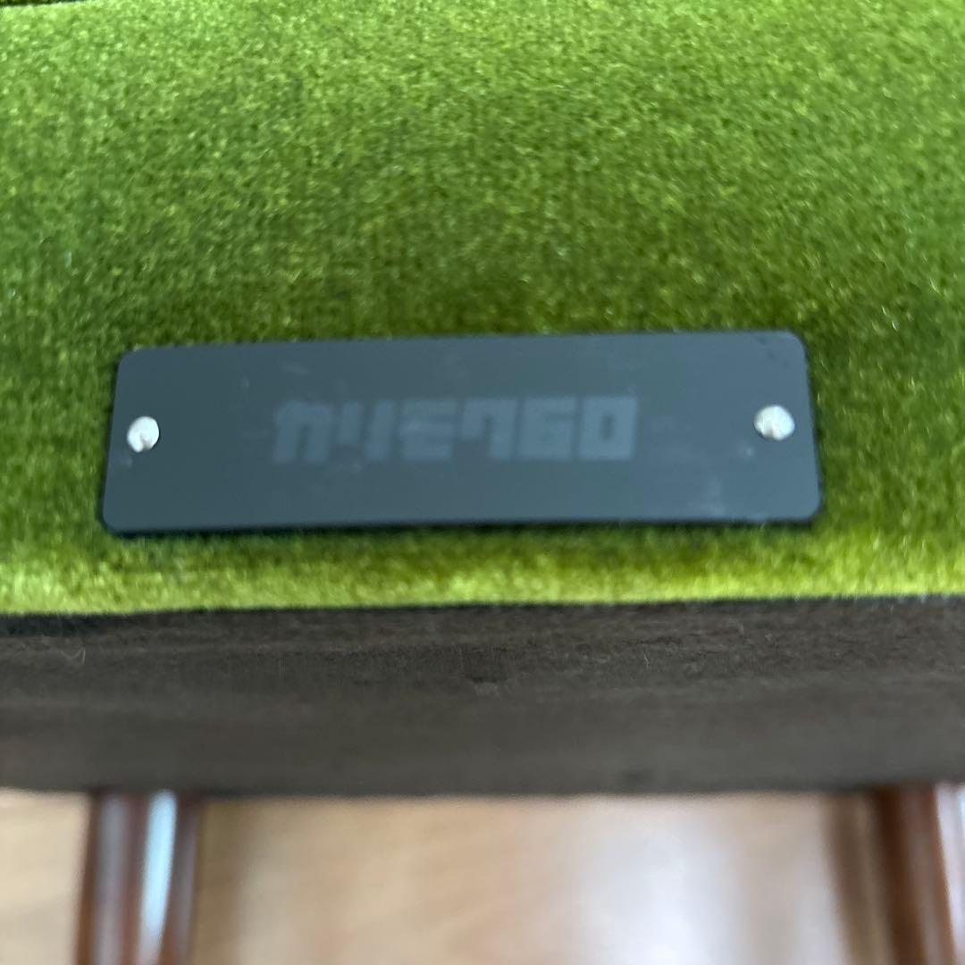 カリモク60 オットマン　椅子　イス　いす　レトロ　グリーン