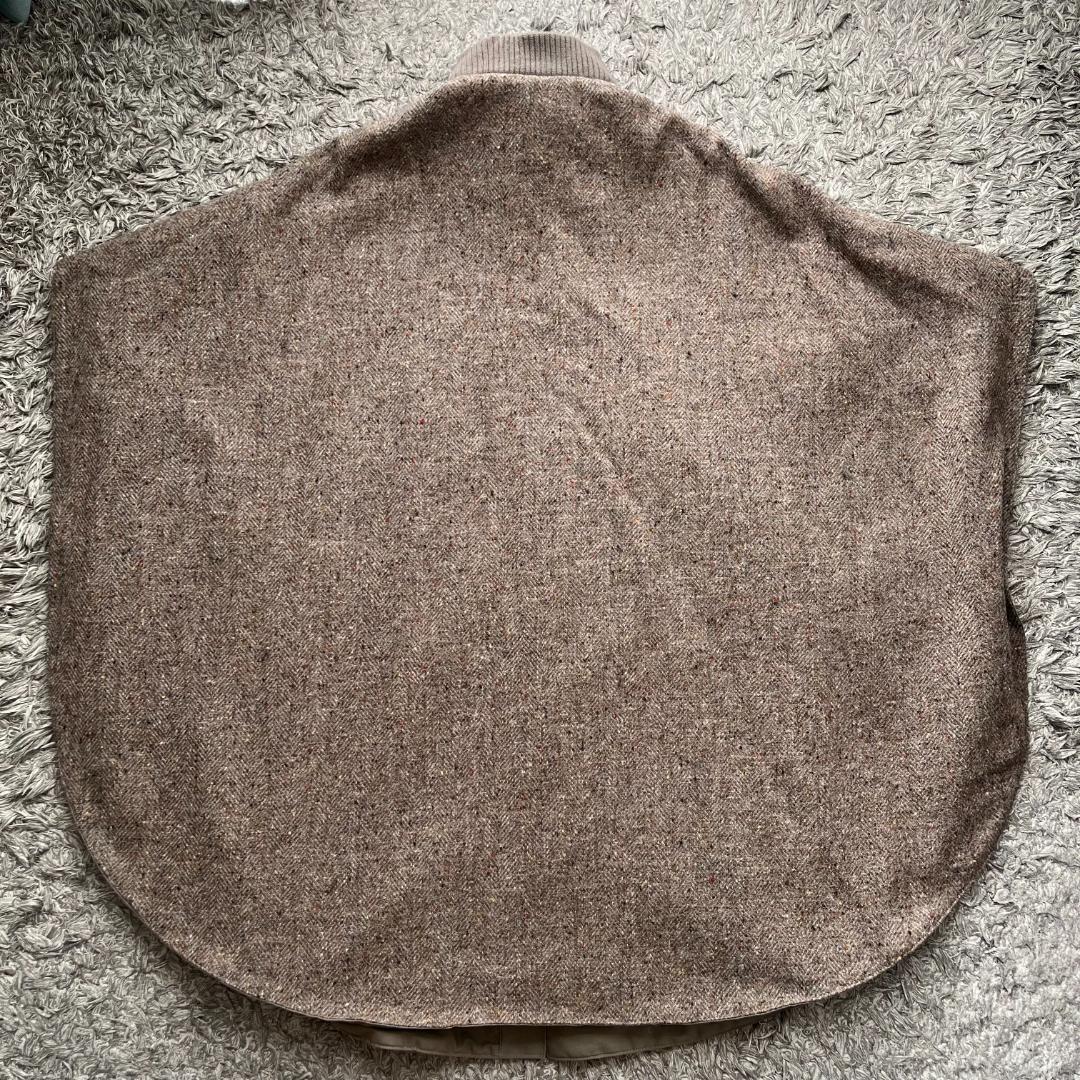 [US古着] 80s Woolrich 冬用リバーシブルポンチョ ネップ入ウール