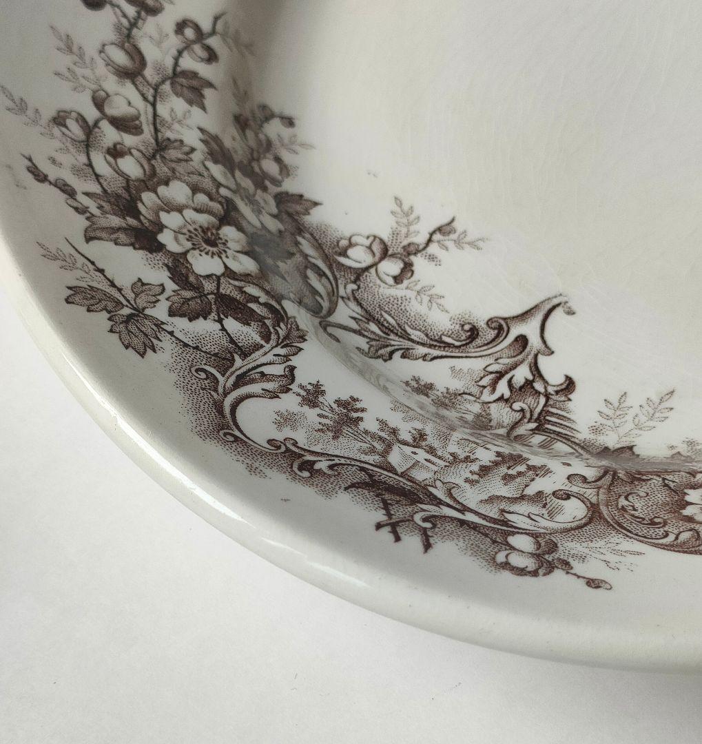 希少　美品　ジョワジールロワ　ポンパドール　オーバル皿　フランスアンティーク