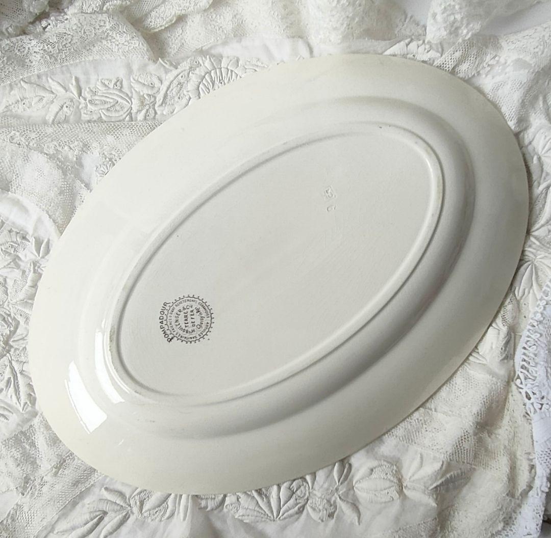 希少　美品　ジョワジールロワ　ポンパドール　オーバル皿　フランスアンティーク