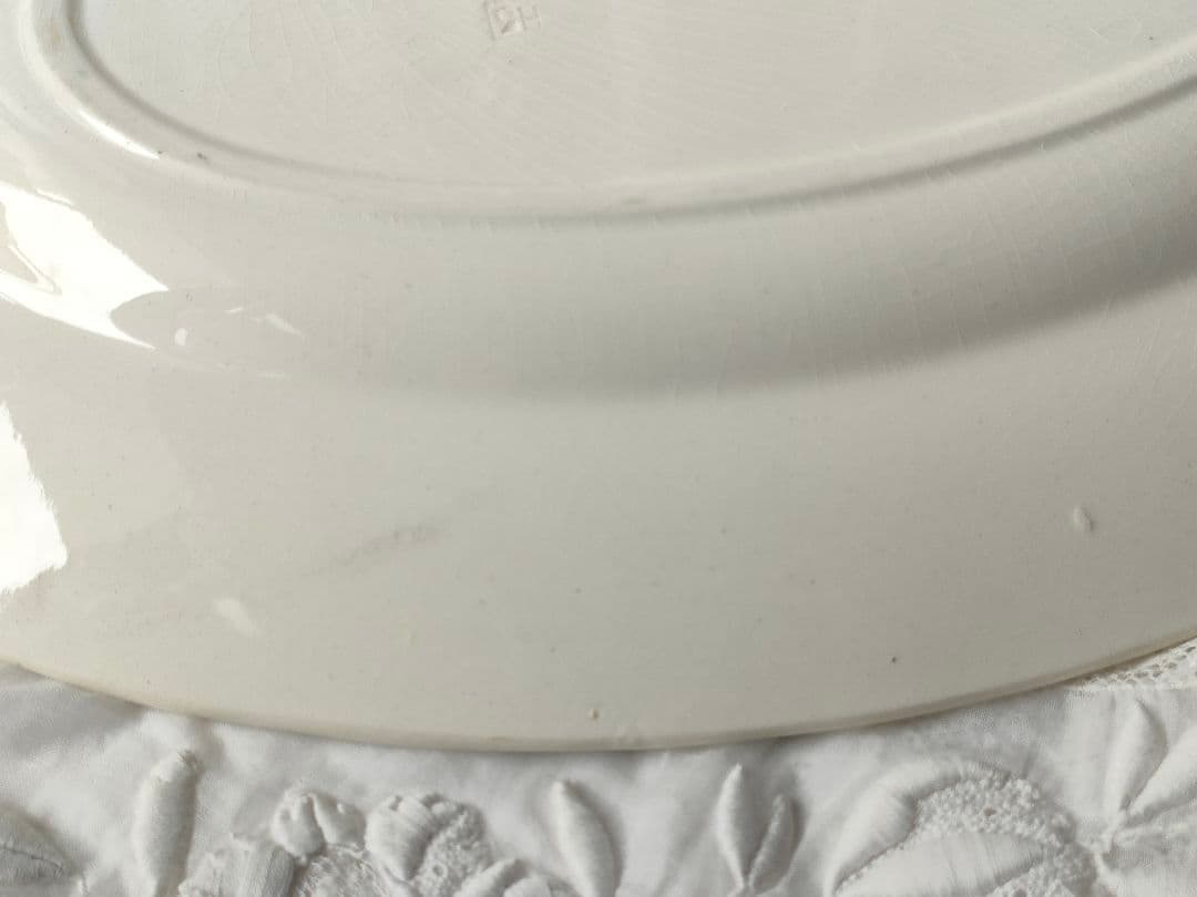 希少　美品　ジョワジールロワ　ポンパドール　オーバル皿　フランスアンティーク