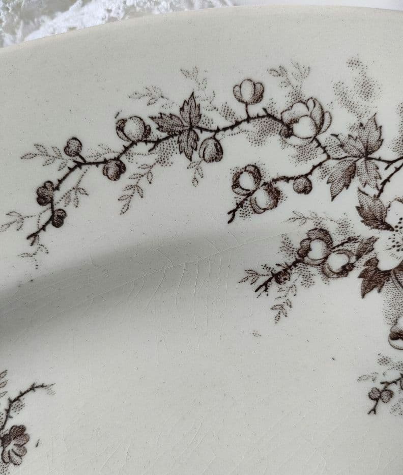 希少　美品　ジョワジールロワ　ポンパドール　オーバル皿　フランスアンティーク