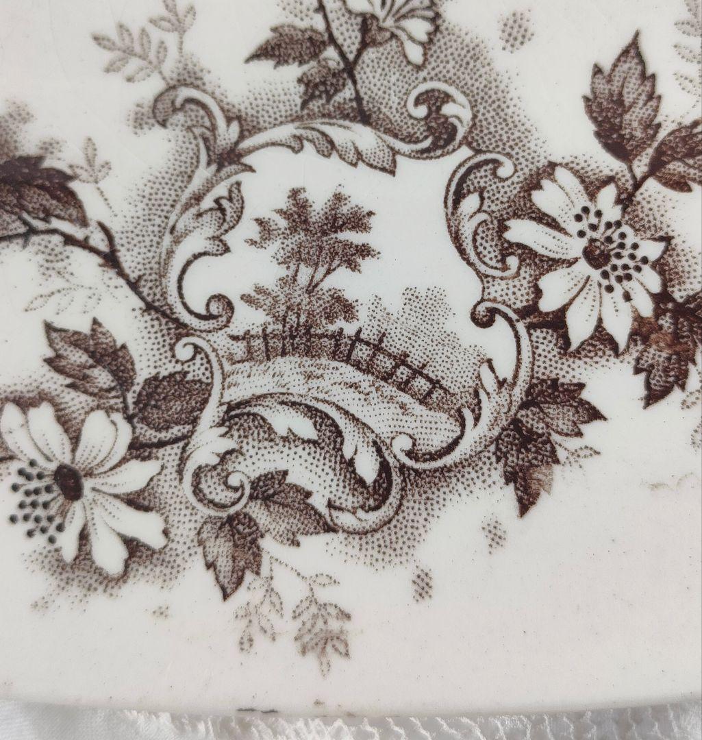 希少　美品　ジョワジールロワ　ポンパドール　オーバル皿　フランスアンティーク