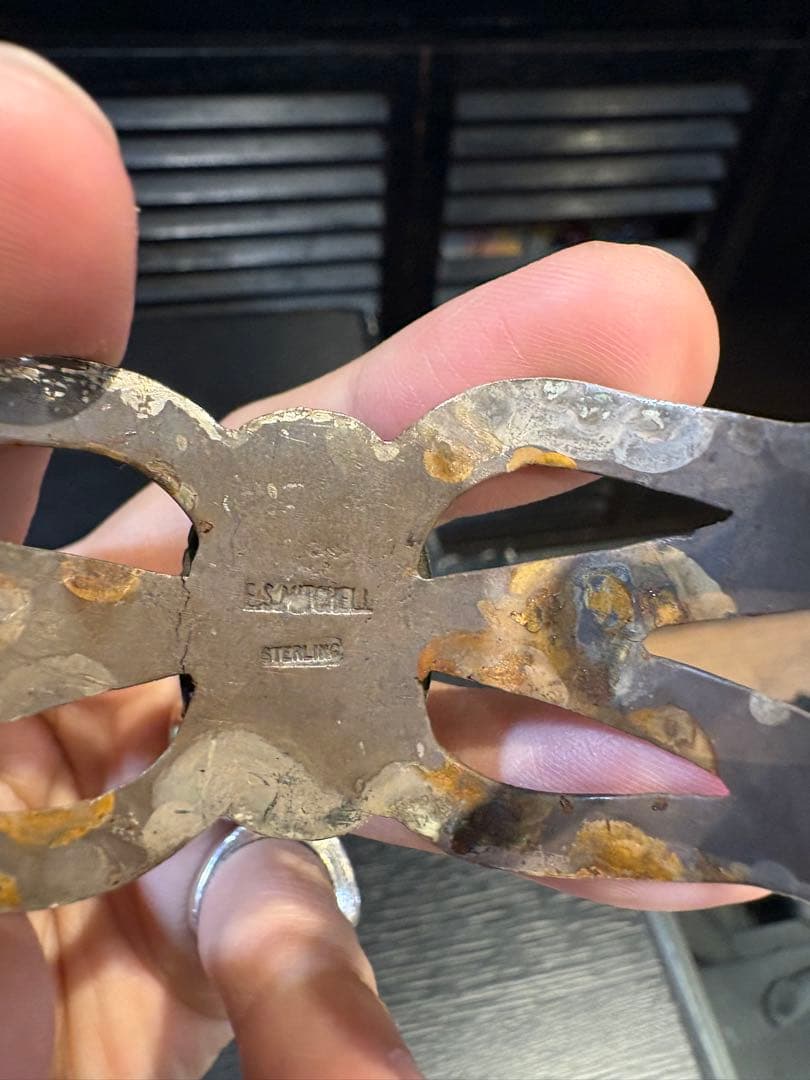 E.S.MITCHELL スターリングシルバーターコイズバングル