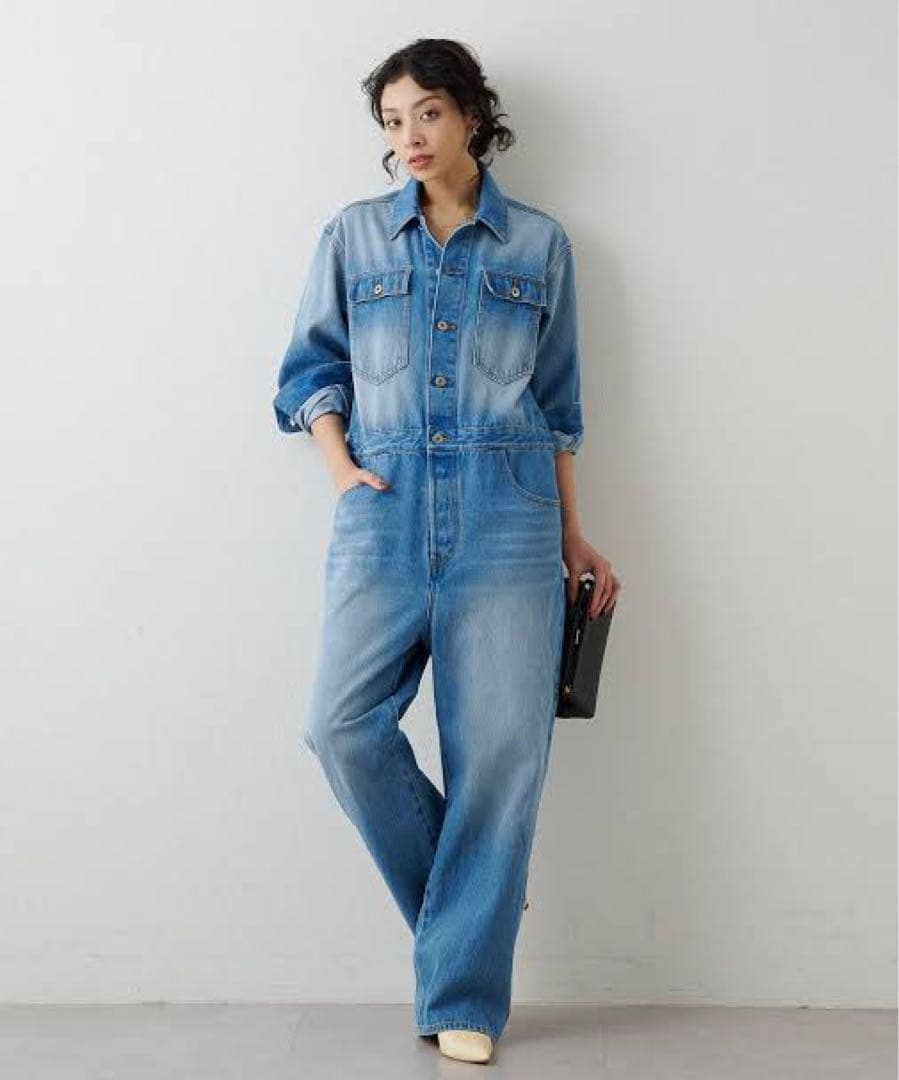 デニムブルー オーバーオール