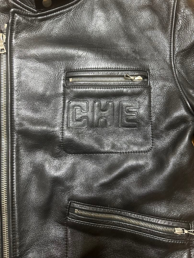 chevignon シェビニオン シングル レザージャケット L BLK