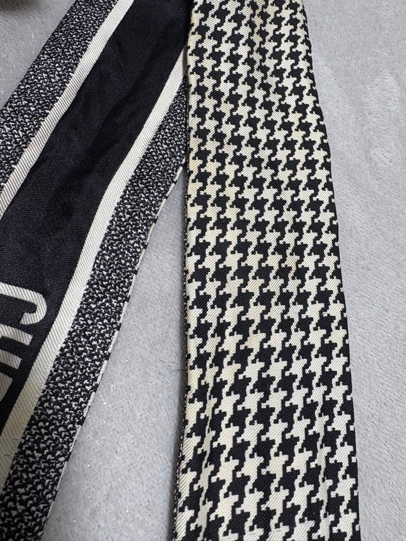 Christian Dior スカーフ ブラック・ホワイト